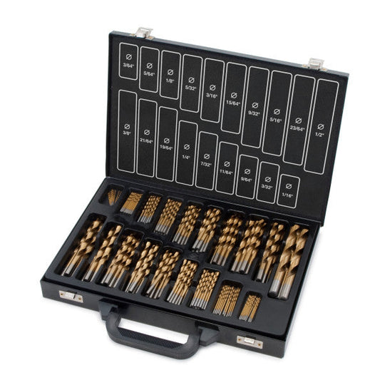 170 pc. Titanium Coated Drill Bit Set