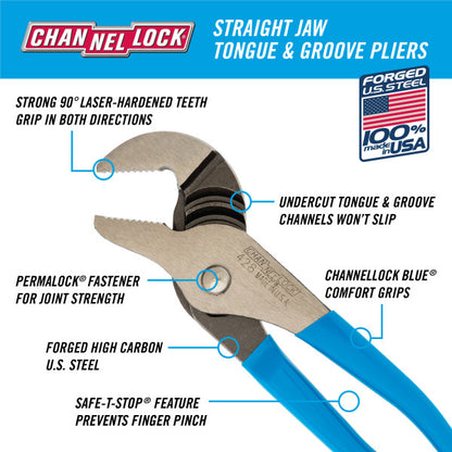 Channellock 8-Inch Tongue & Groove Pliers