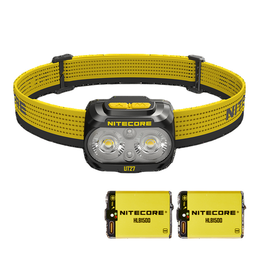 Nitecore UT27 Pro 800 lumen Rechargeable Running Headlamp - Includes Extra HLB-1500 Battery