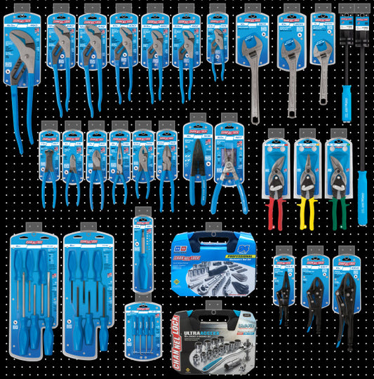 Channellock Pro Hand Tool Assortment - Plier, Driver, Snip, Wrench, MTS.