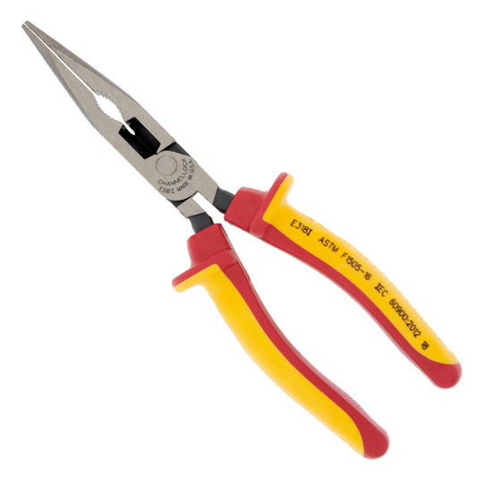 8-Inch XLT™ Combination Long Nose Pliers w/ 1000V Insulated Grip