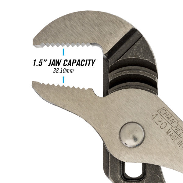 Channellock 9.5-Inch Straight Jaw Tongue & Groove Pliers